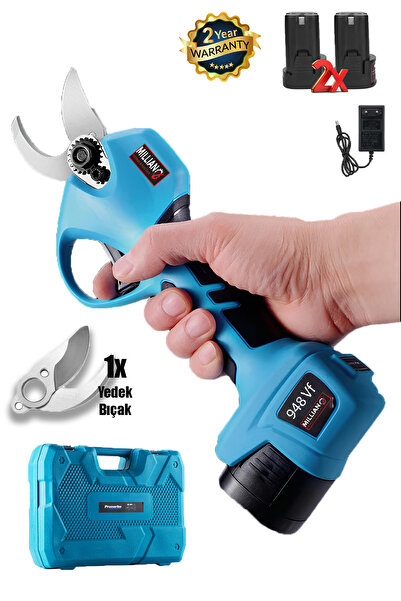 Millian Profesyonel 948 Vf Çift Akülü Dijital Emniyetli Ağaç Odun Dal Kesme B...