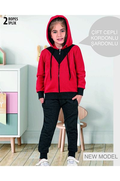 ByDon GIRL'S CHARTED TRACKSUIT 2 YARN