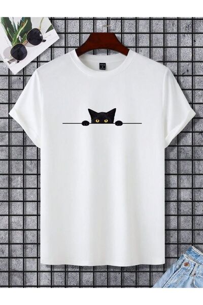 LİNNA WEAR Tricou OVERSIZE UNISEX BUMBAC 100% IMPRIMAT PISIC