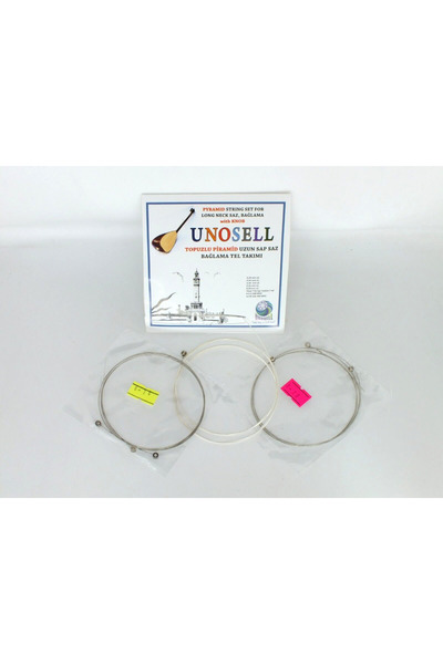 Unosell Pyramid Topuzlu Uzun Sap 0.20 mm Saz Bağlama Teli, Pyramid String Set...