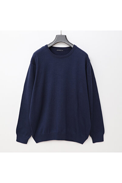 Dio Rise Ανδρικό μακρυμάνικο φούτερ με λεπτή λαιμόκοψη - Β 180856   - Θαλάσσια