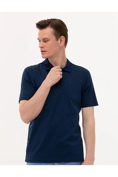 Pierre Cardin Tricou cu gât polo mercerizat de bază cu croiala normală