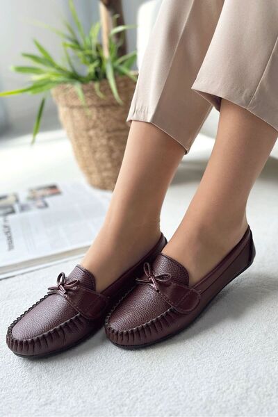 Lurji Balerini de damă, din piele, cu talpă moale, pentru birou, de sezon