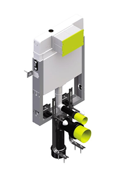 Eca SEREL Smooth Gömme Rezarvuar Asma Klozet Uyumlu Metal Ayaklı- Fix Sistem