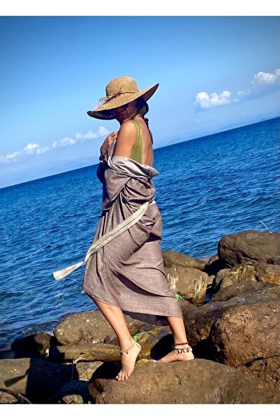 BEACHTALK Pamuk/viskon Karışımı Kırçıllı Kumaştan, Uzun Bol Kesim Kimono.