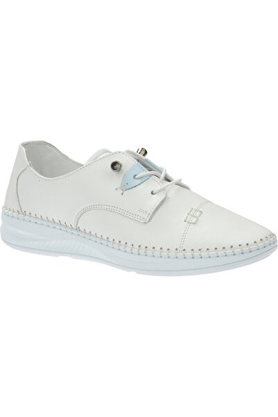 Voyager V24YA-9523 Pantofi confort pentru femei din piele albă