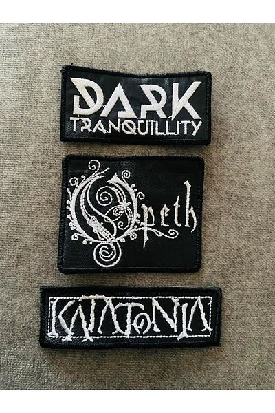 ZID Set de plasturi Katatonia Opeth Dark Tranquility Gothic Progressive Metal Patch Peç