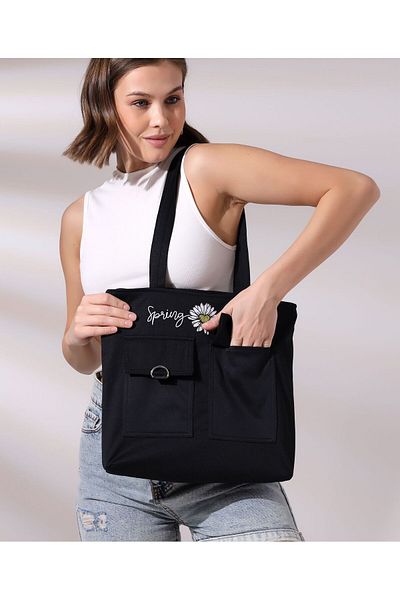 Toz Vintage Spring Break Written Shoulder Bag