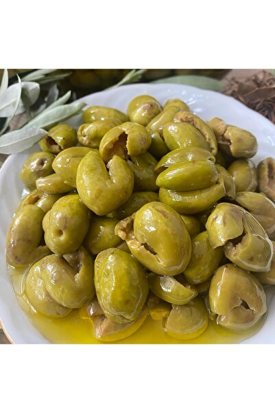 HATAY ŞAHİN ÇİFTLİK Çekirdeksiz El Kırması Yeşil Zeytin 950 gr