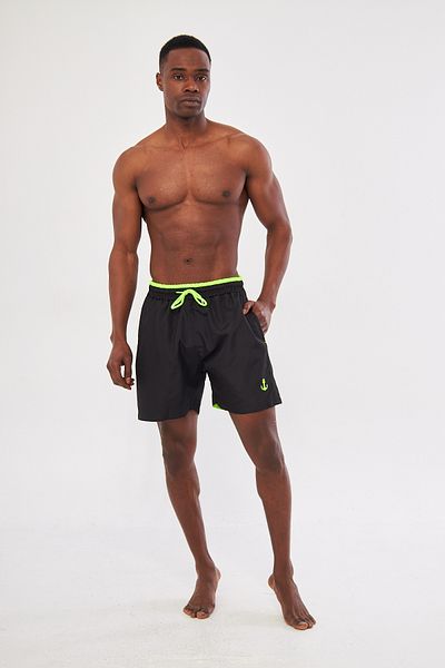 pandy Colorful Pocket Zippered Swim Shorts