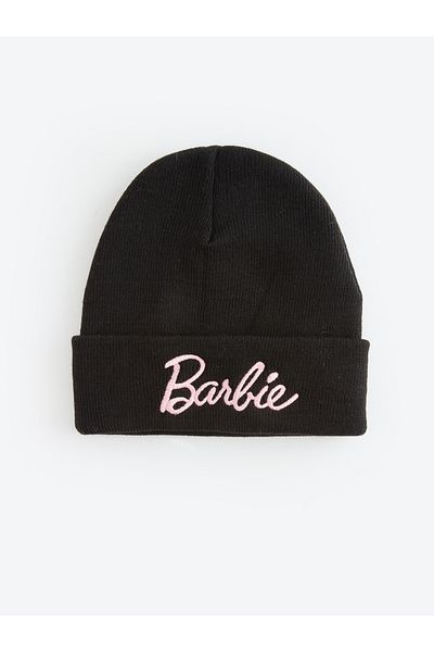 LC Waikiki Barbie Printed Girl's Knitwear Beret