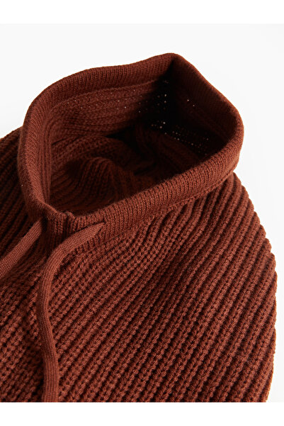 LC Waikiki Dámský pletený baret s krajkou a krčním límcem