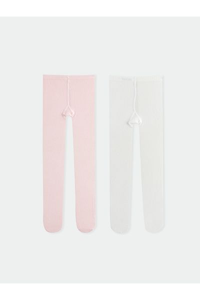 LC Waikiki Basic 2-Piece Pantyhose Set for Baby Girl