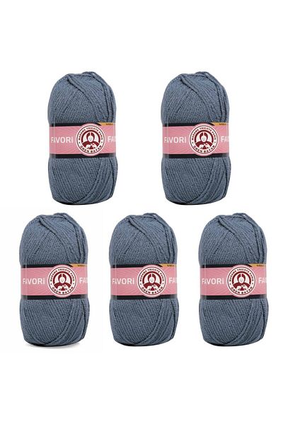 Ören Bayan Ören Favourite Knitting Thread Charcoal Blue (018) Pack of 5