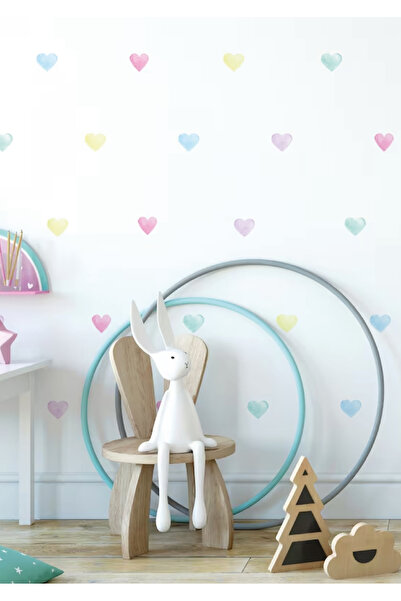 WALLHUMAN Soft Renkli Macaron Kalpler Çocuk Odası Duvar Stickerı