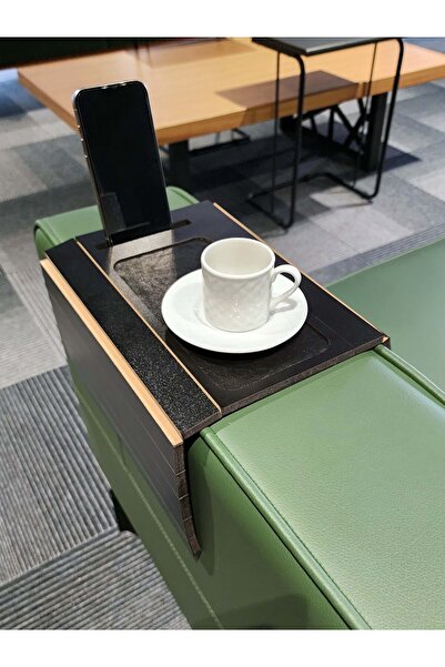 ARKITEKT EX Kolçak Tepsisi MDF 8 mm | Kaymaz Orta Alan | Bardaklık ve Telefon...
