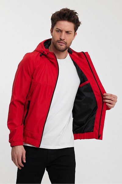 Stilkombin Chest Detail Seasonal Raincoat with Elastic Waist Bl 1596-60276