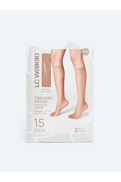 LC Waikiki 15 Denier Women's Knee Socks 2 Pack