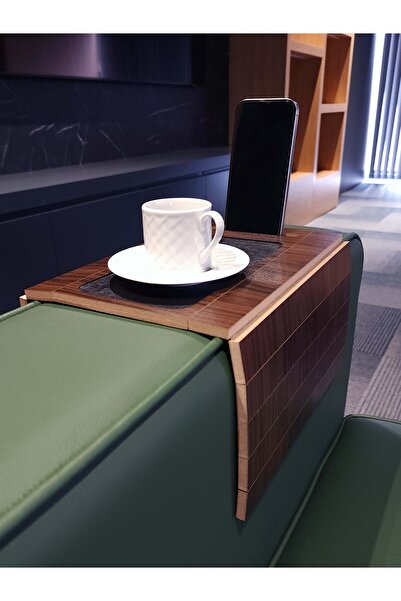 ARKITEKT EX Kolçak Tepsisi MDF 8 mm | Kaymaz Orta Alan | Bardaklık ve Telefon...