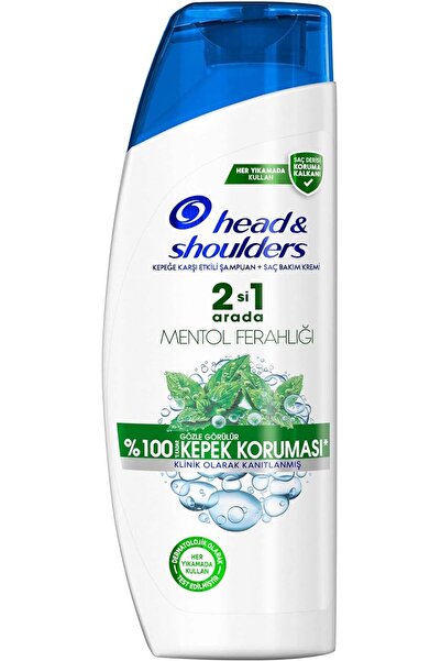 head and shoulders Mentol Ferahlığı 2'si 1 Arada Kepeğe Karşı Etkili Şampuan 180 Ml