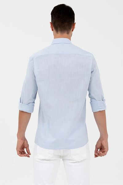 U.S. Polo Assn. Cămașă de in cu mânecă lungă pentru bărbați 182958 .3 TEKSPOR