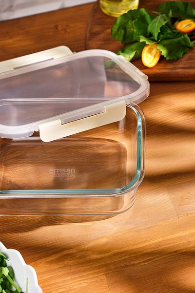 Emsan Soft 1520 ml Borosilicate Storage Container