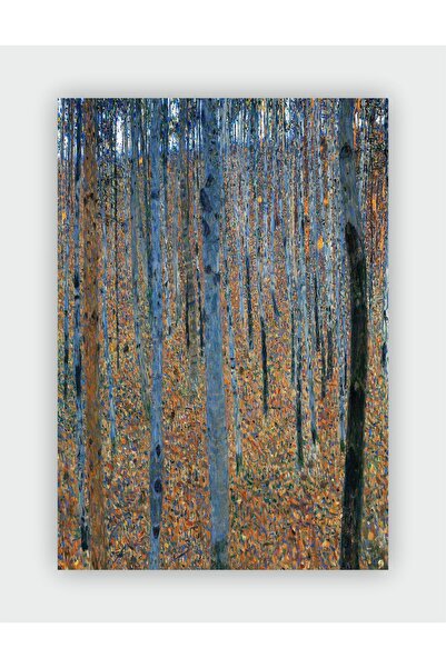 fırsatlar diyarı Kayın Korusu  Gustav Klimt Duvar Posteri - Kalın Kağıt - Çer...