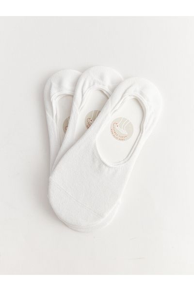 LC Waikiki Pack of 3 Women's Plain Ballerina Socks