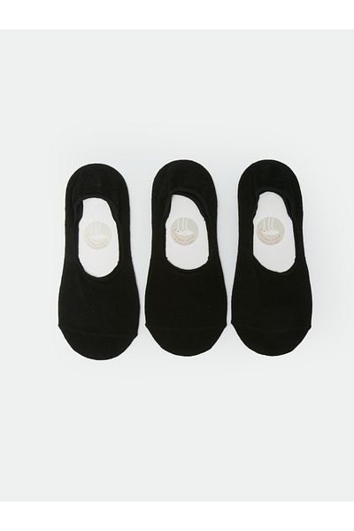 LC Waikiki Pack of 3 Women's Plain Ballerina Socks