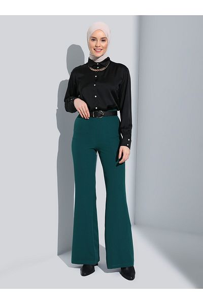 Refka Classic Trousers - Emerald Green - Refka