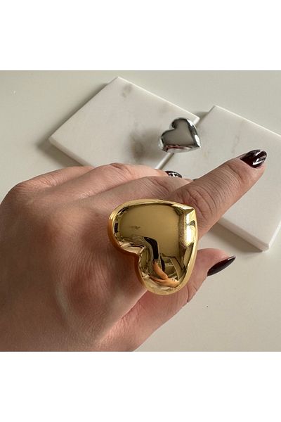 CHARMLUCKY Big heart ring