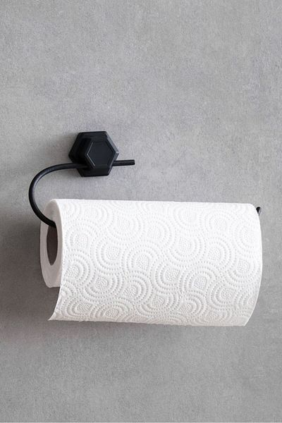 EVSTYLE Adhesive Roll Paper Towel Holder Napkin Holder Bathroom Hanger Holder Metal WC Paper Holder