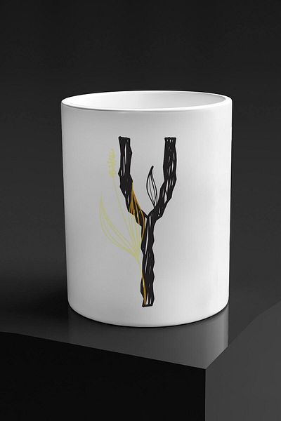 yhfoto Y Letter Double Cup Handleless Mug - Espresso Double Turkish Coffee Cup