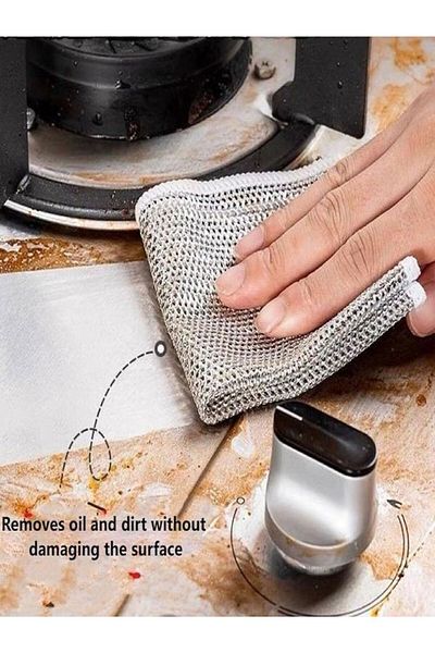 mrtbilisim Steel Wire Dishcloth - Anti-Scratch, Multi-Purpose Wire Dishcloth