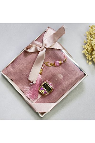 lifestyling Gazelle Religious Set Head Scarf Pearl Rosary Zikir Matik