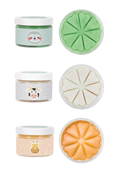 Bonimo بونيمو بلاي دو عجينة لعب طبيعية 3 قطع ألوان باستيل 3 * 150 جرام