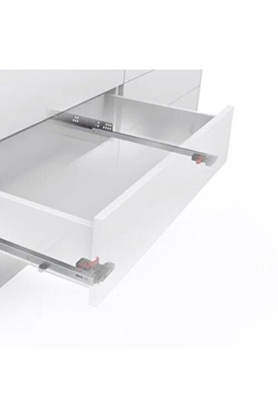 SAMET SLİDEA FRENLİ MANDALLI 350 18 MM ÇEKMECE RAYI KISMİ ACILIM (MANDAL DAHİL)