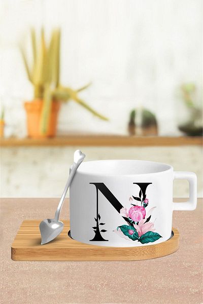 yhfoto Cup Set with Letter N - Cup Mug Tkm18