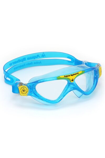 Aqua Sphere Vista Junior زجاج شفاف - نظارات سباحة باللون الأصفر المائي