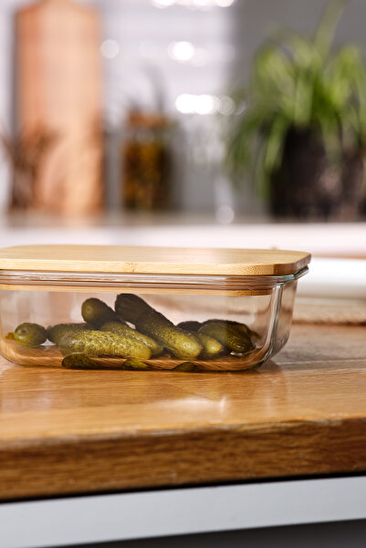 Emsan Natural 640 ml Borosilicate Storage Container