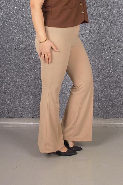 Truva XXL Colorful Large Size Flared Leg Trousers - Pn328