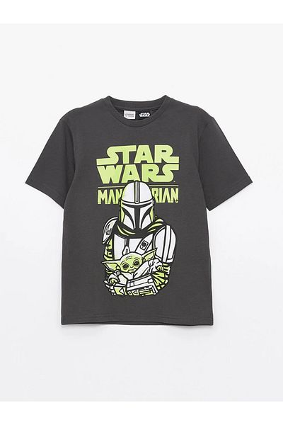 LC Waikiki LCW Kids Crew Neck Star Wars Printed Short Sleeve Boys T-Shirt and Shorts