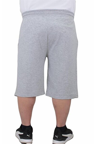 Starbattal Men's Plus Size Combed Cotton Shorts Training 24633 GRAY MELANGE