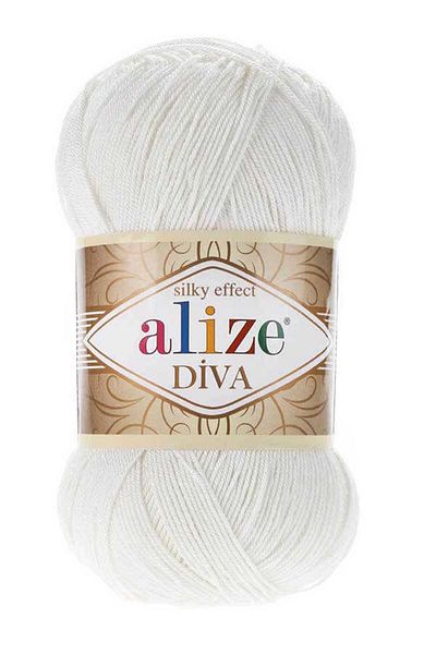 Alize DIVA 450 - 100% Μικροΐνες Ακρυλικό, Πέρλα 100%, 100g Μονό