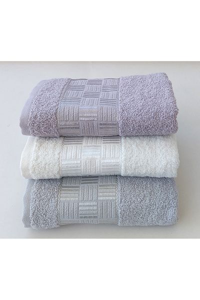 EMİLLİE GEO 3 - 50x90 cm Towel Set