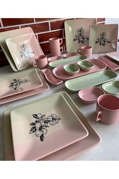 Keramika Colorful Flavors 29 Piece Breakfast Set