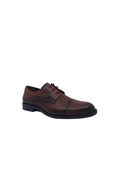 Zerhan 852 Чоловічі черевики з шнурівкою та підковою з натуральної шкіри