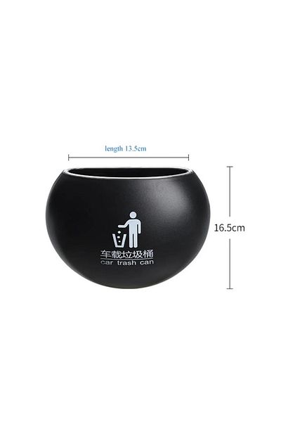 Mrs Cargift Auto Accessory Car Trash Can Portable In-Vehicle Portable Organizer Trash Can Black -125