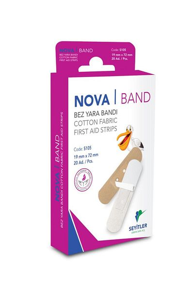 Seyitler Kimya Nova Band Diaper Band Aid 20 Pieces 1 Box
