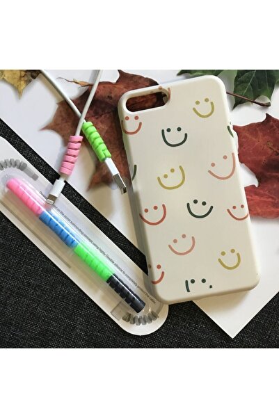 izzytech حافظة لهاتف آيفون 8 بلس، حافظة آيفون 7 بلس، سيليكون ناعم، تصميم وجه ...